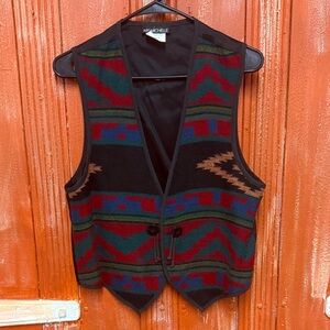 My Michelle Multicolor Patterned Vest